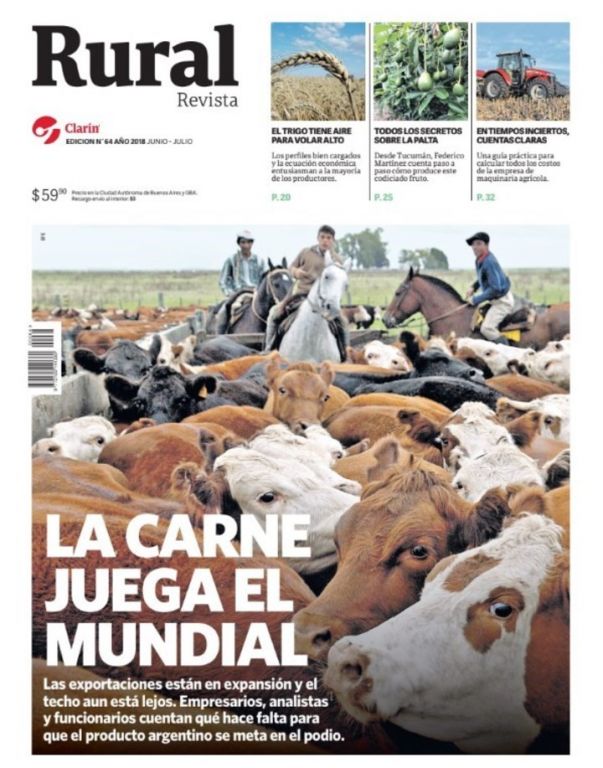 Clarín Rural Revista: una edición con carne de exportación